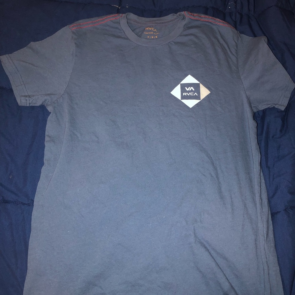 RVCA navy blue diamond logo shirt